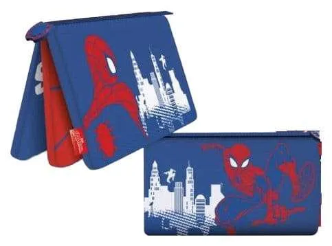 Spider-Man pennfodral med flera fack Red, White and Blue display (6)