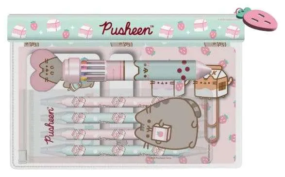 Pusheen Pennfodral med skrivset Sips