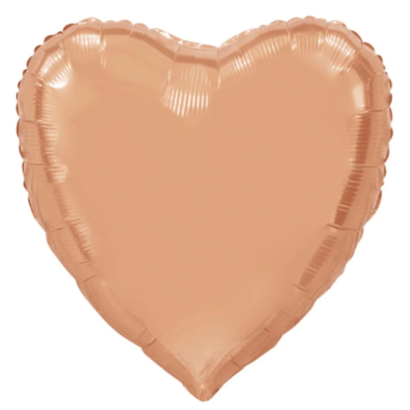 Folieballong, hjärta rosé 91 cm