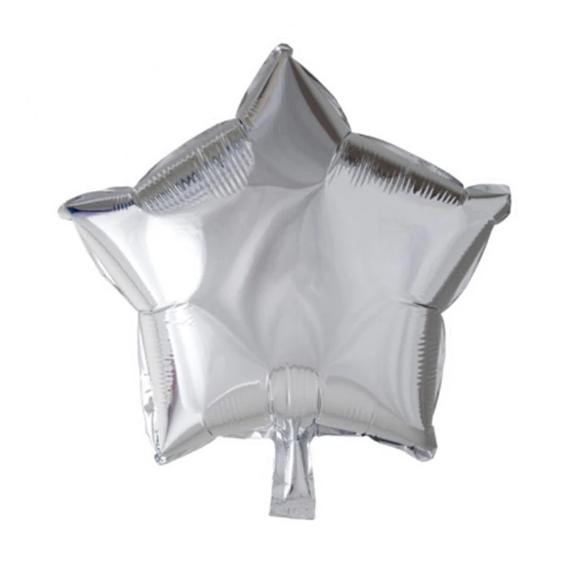 Folieballong, stjärna silver 45 cm
