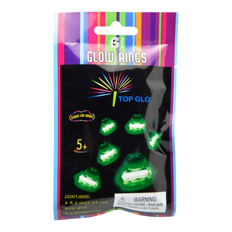 Glowsticks, ringar 4 st