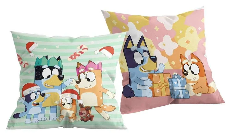 Bluey Family Christmas kudde 40 x 40 cm