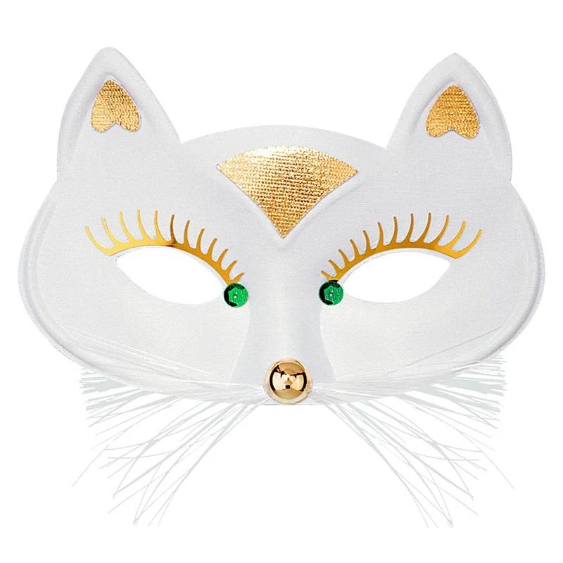 Ögonmask, katt vit