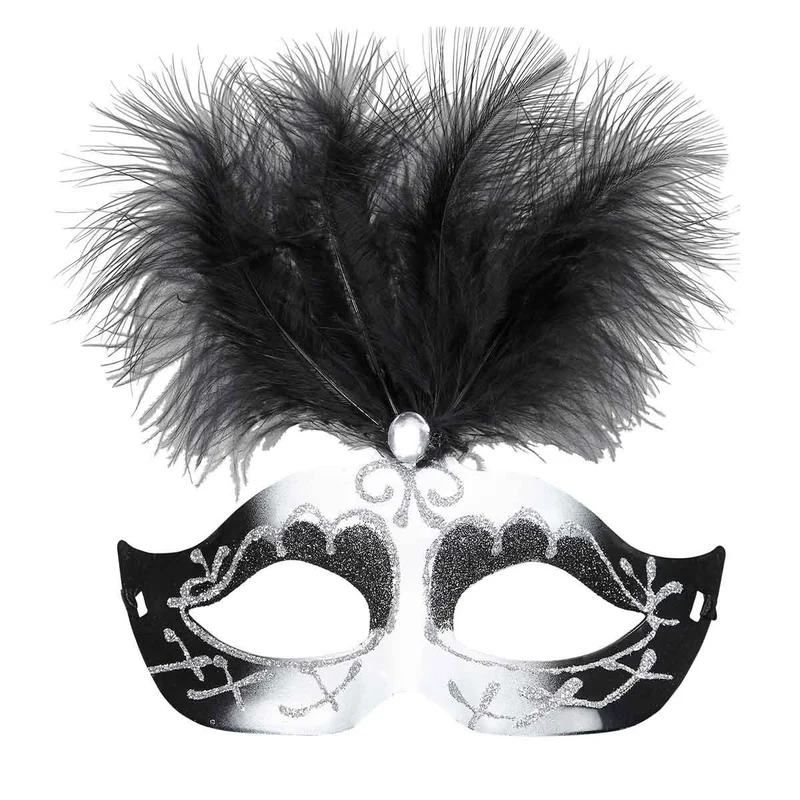 Ögonmask, Venice svart & vit