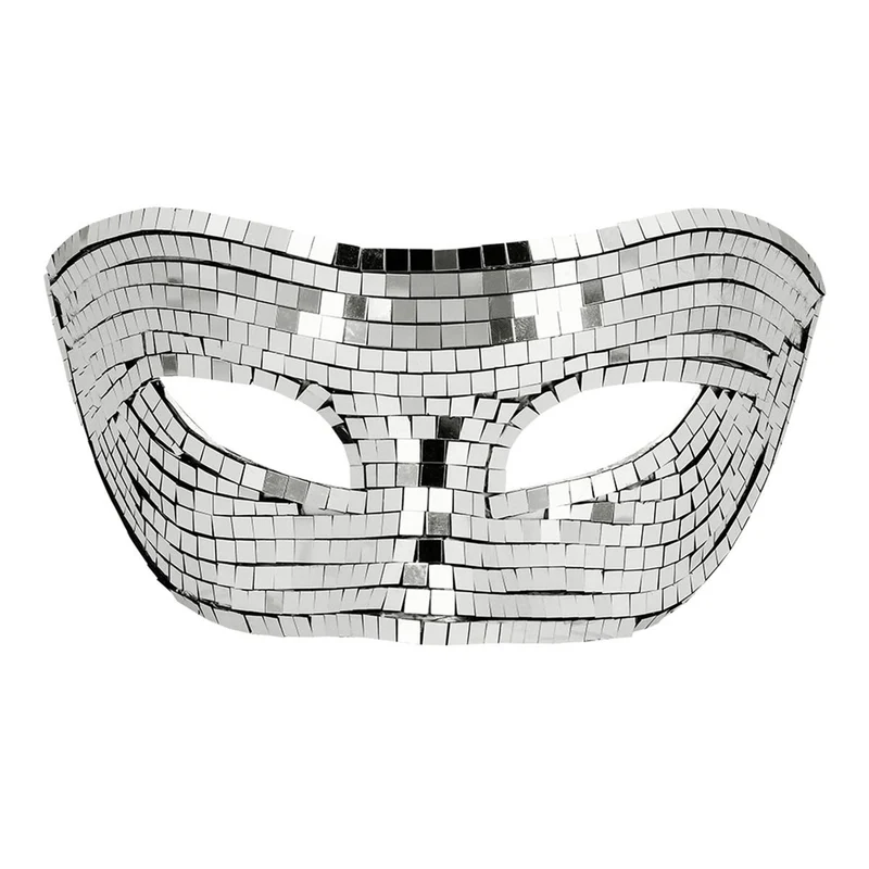 Ögonmask, disco silver