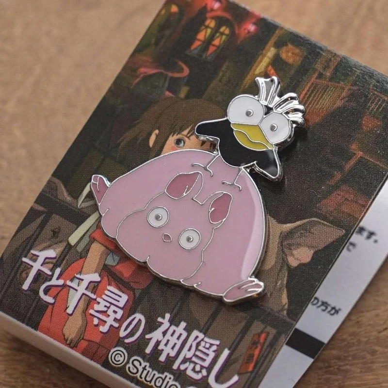 Spirited Away Pin – Fly Bird and Boh Mouse