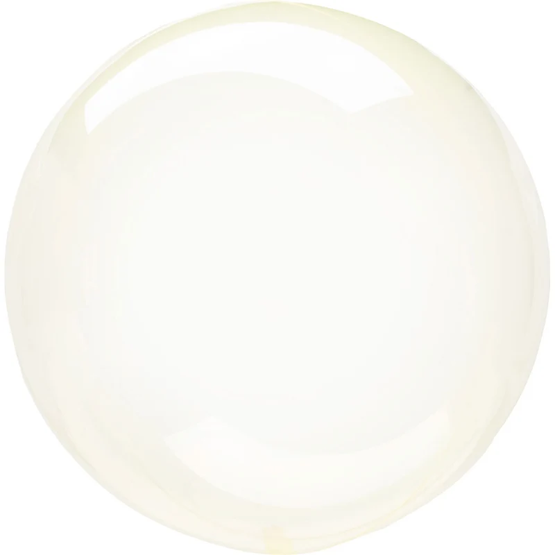 Klotballong, transparent gul 40 cm