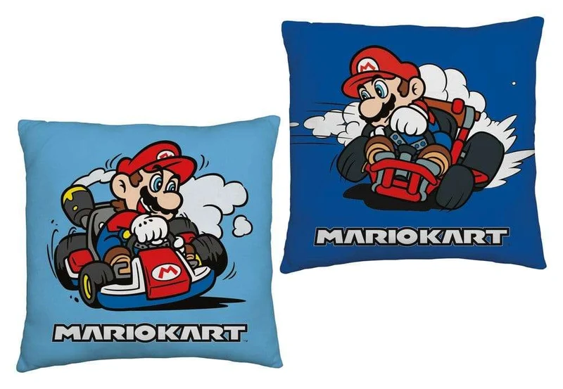 Super Mario-kudde blå 40 x 40 cm