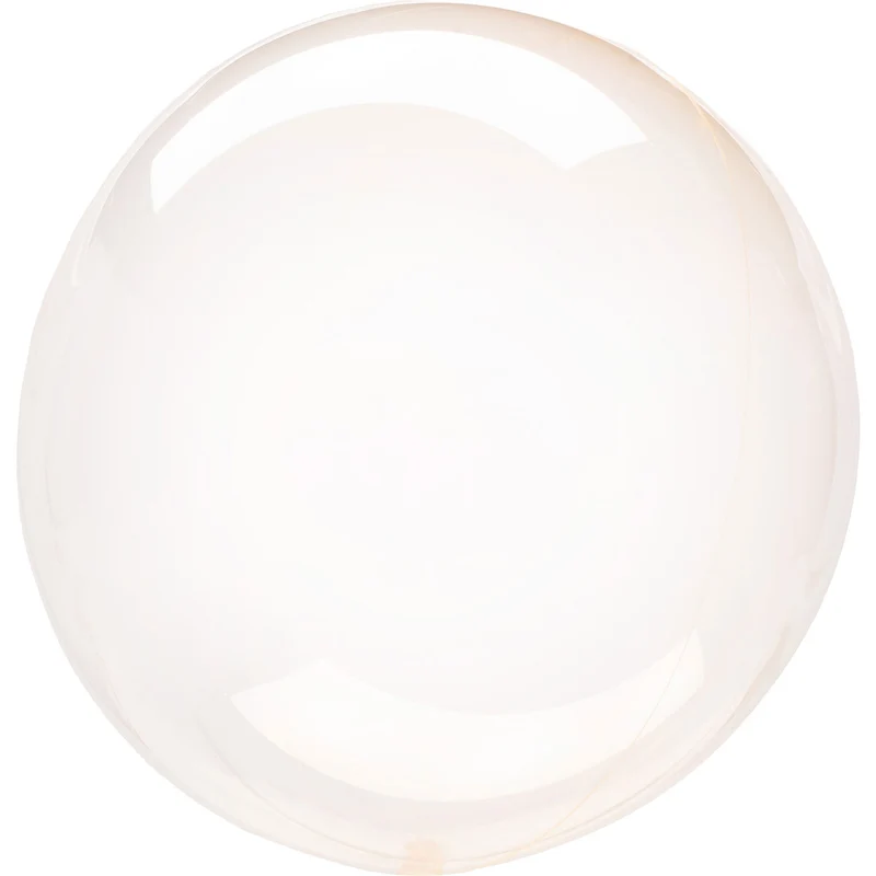 Klotballong, transparent orange 40 cm