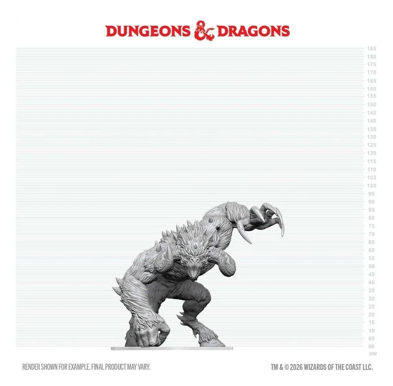 D&D Nolzur's Marvelous Miniatures omålad figur Goristro 15 cm