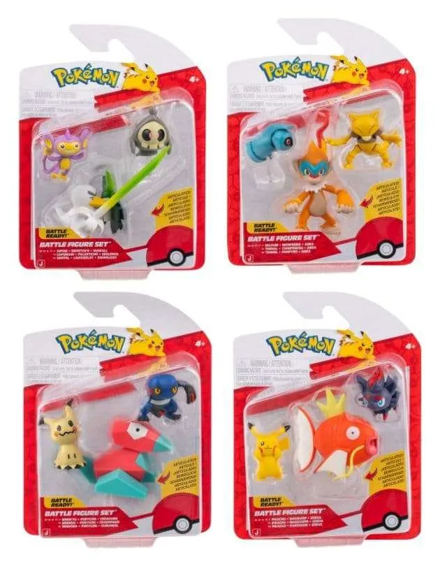 Pokémon Battle Figure Action Figures 3-Pack ver. 25 Sortiment (4)