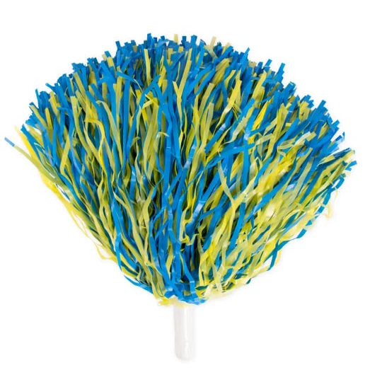 Pom-pom, blå/gul 180 g