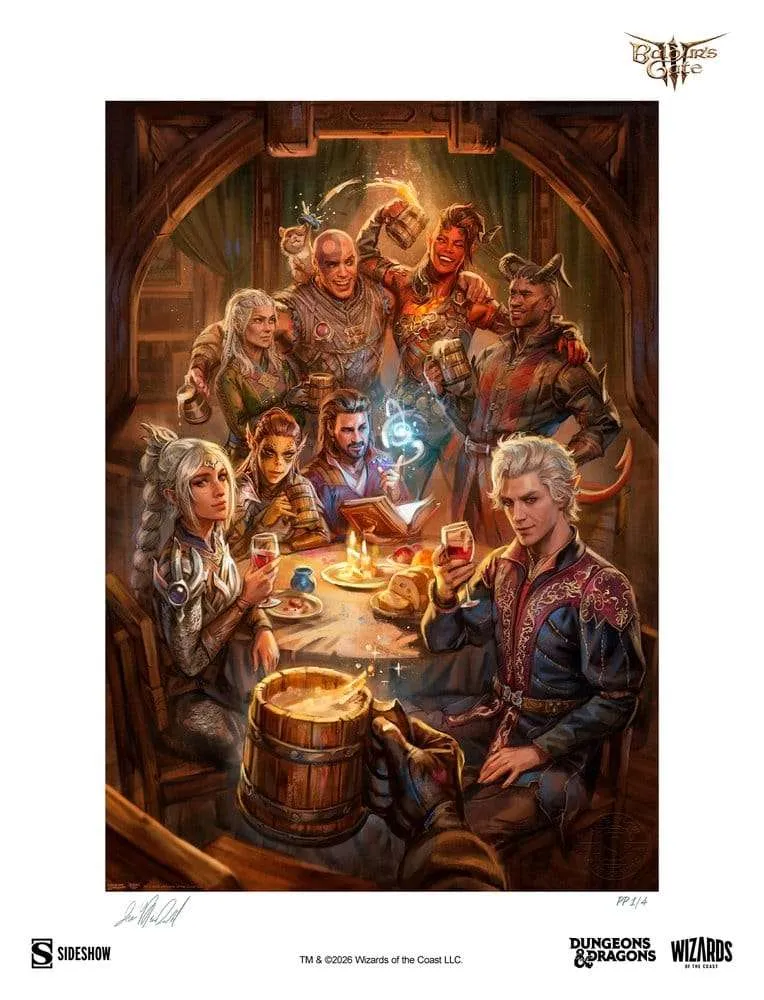Baldur's Gate III Fine Art Print The Elfsong Tavern 61 x 46 cm – utan ram