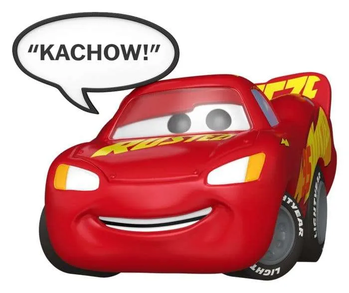 Cars POP! Sayings Vinylfigur Lightning McQueen (Kachow) 6 cm