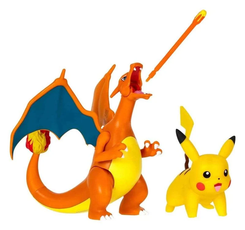 Pokémon Figur 2-Pack Charizard 11 cm & Pikachu 5 cm
