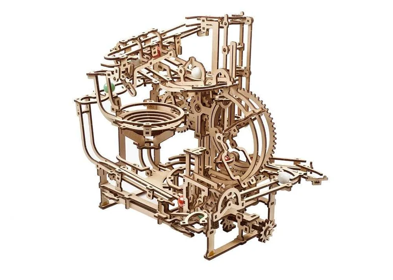 Ugears 3D-träpussel Marble Run Stepped Hoist
