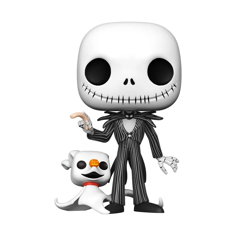 Nightmare Before Christmas Super Sized POP! Disney-figur Jack w/Zero 25 cm