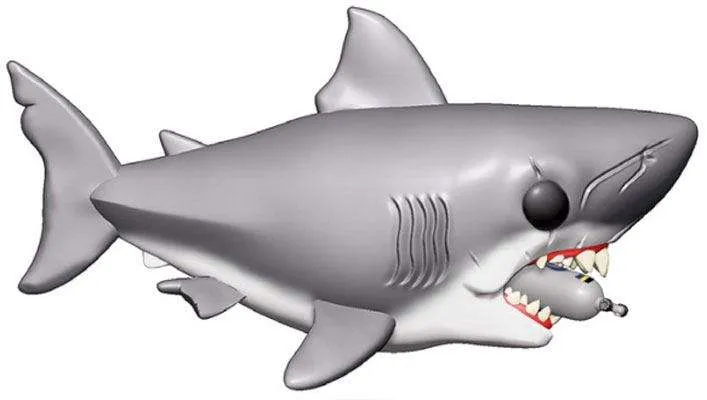 Jaws Oversized POP! Movies figur Jaws with Diving Tank 15 cm