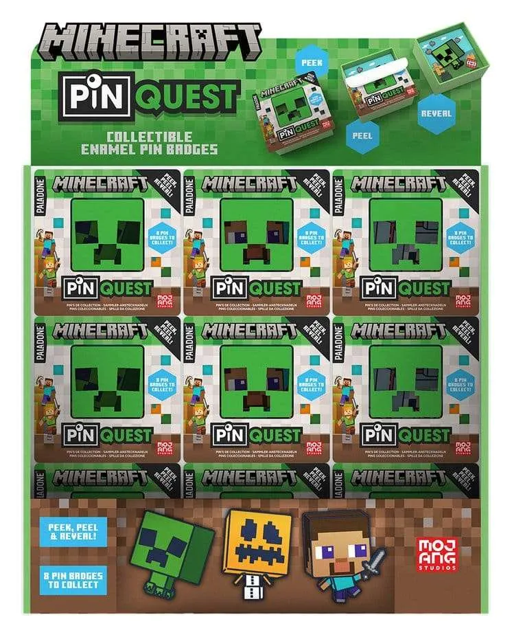Minecraft Pin Quest Blind Box Assortment (36)