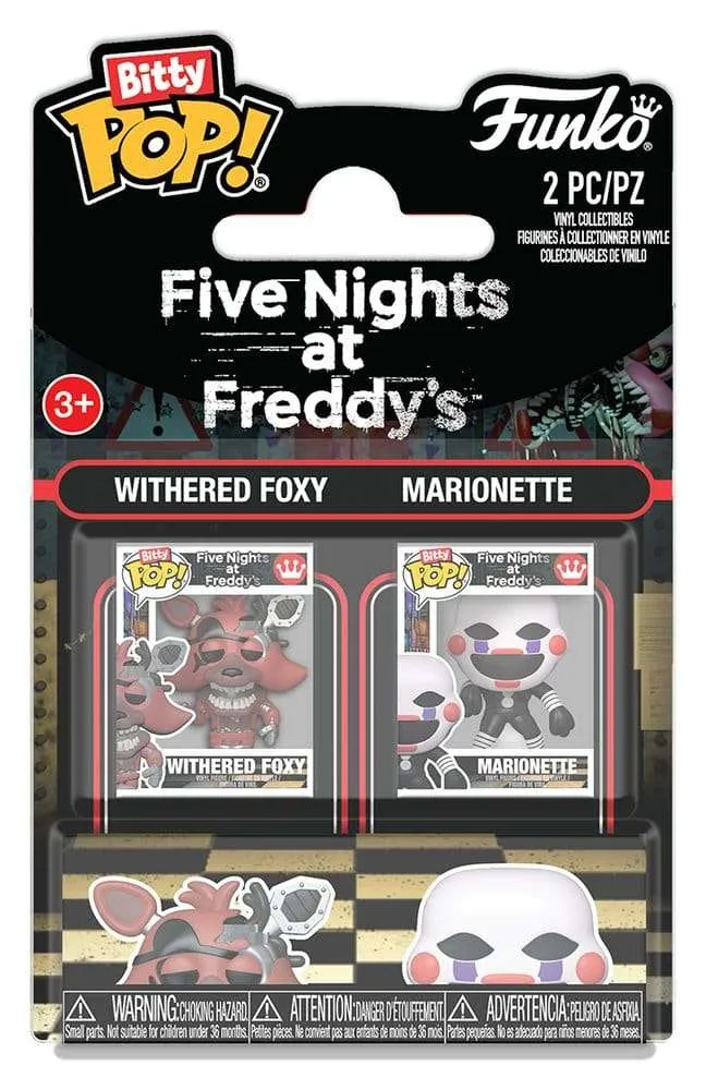 Five Nights at Freddy's Bitty POP! figur 2-pack Withered Foxy & Marionette 2 cm