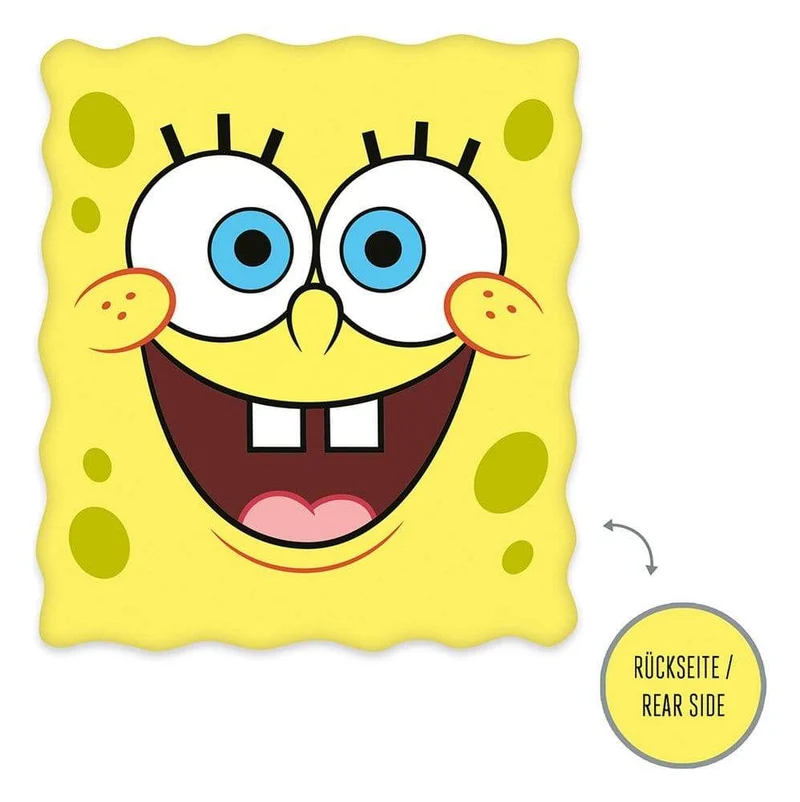 SpongeBob SquarePants kudde – SpongeBob-huvud, 27 x 31 cm