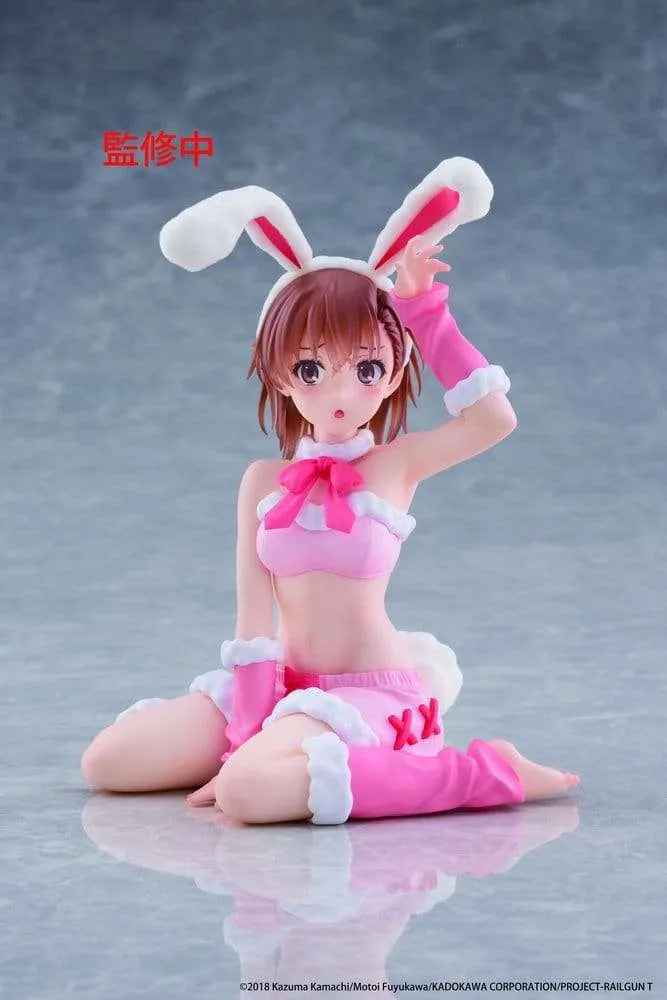 A Certain Scientific Railgun Moflock PVC-figur Mikoto Misaka (Fluffy Bunny Ver.) 13 cm