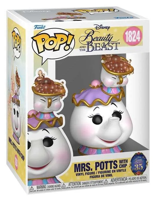 Beauty and the Beast POP! Disney Vinylfigur Mrs. Potts med Chip 9 cm
