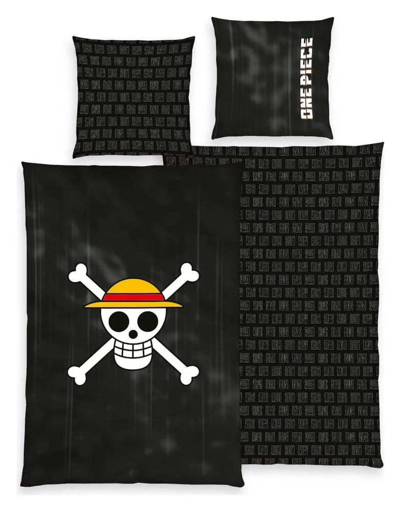 One Piece sängkläder Jolly Roger 135 x 200 cm