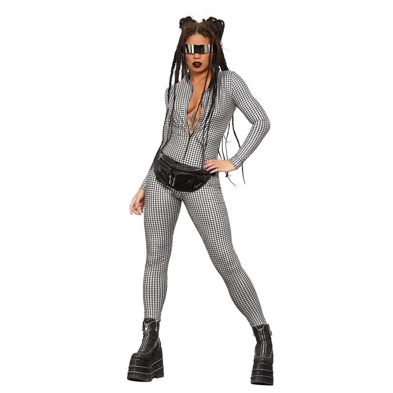Jumpsuit, Fever Miss Whiplash Disco Holographic
