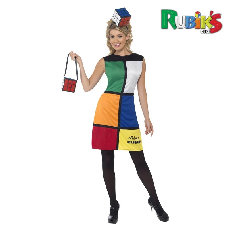 Klänning rubiks kub med tillbehör