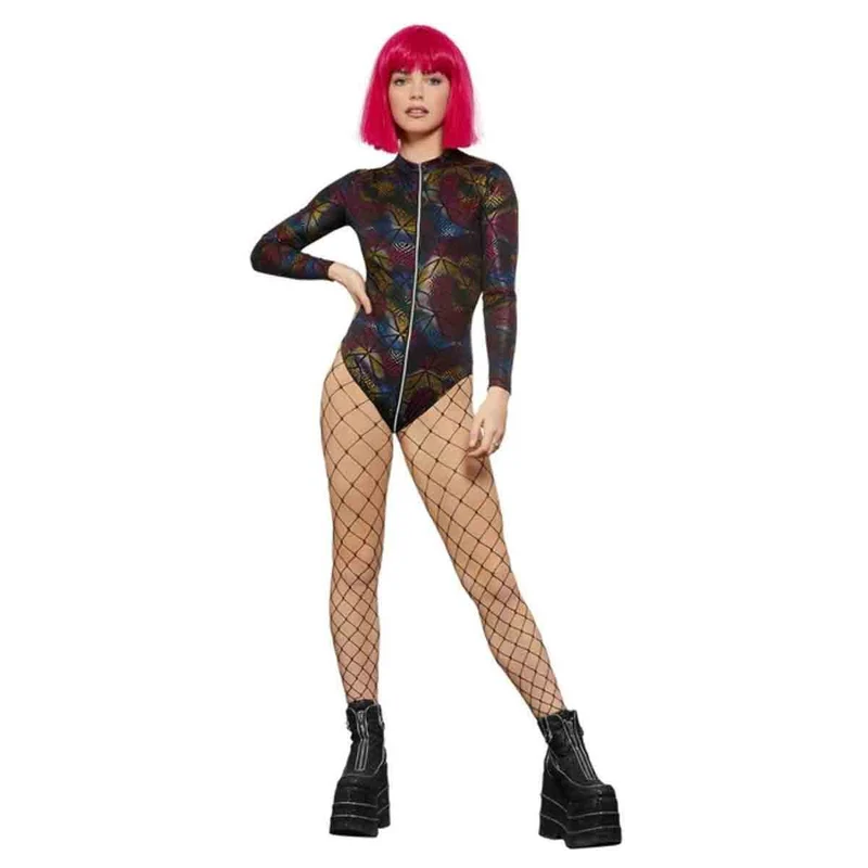 Bodysuit, Fever miss whiplash rainbow print