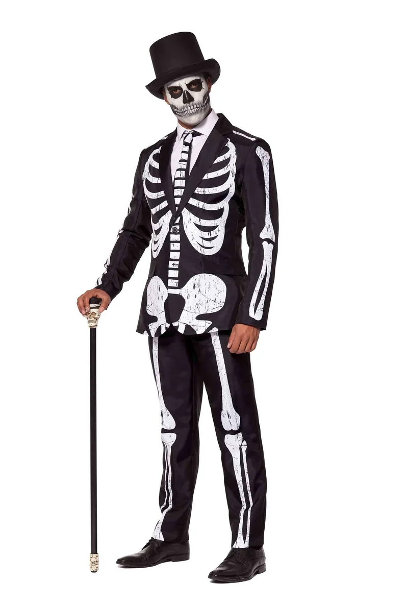 Suitmeister Skeleton Grunge Black