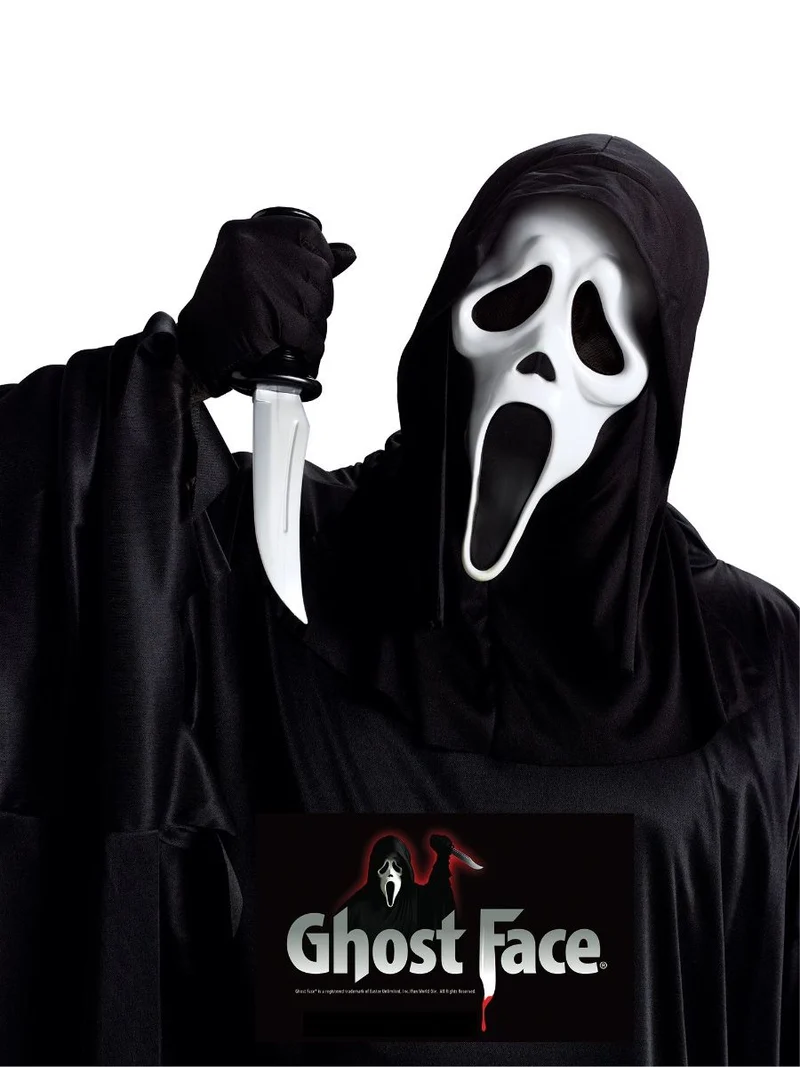 Scream mask & kniv, Ghostface