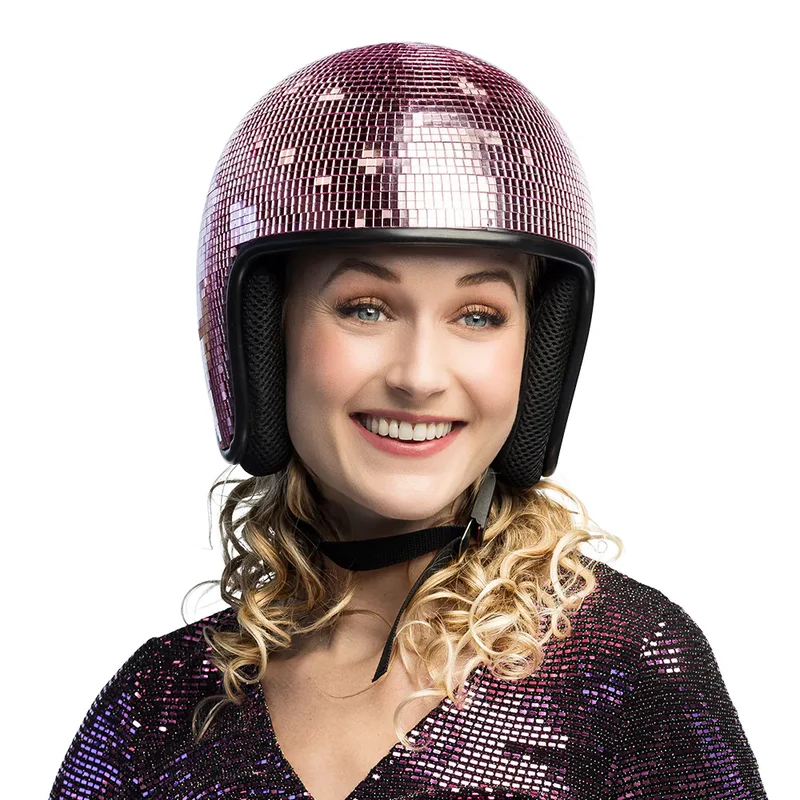 Discohjälm, rosa