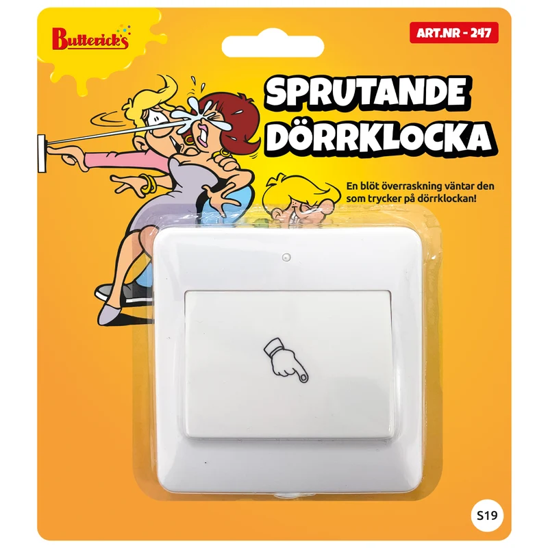 Sprutande dörrklocka