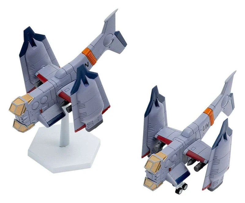 Rebuild of Evangelion SYUTO Tiny Scale Plastic Model Kit UNAF Close Air Support VTOL Aircraft YAGR-3B 5 cm