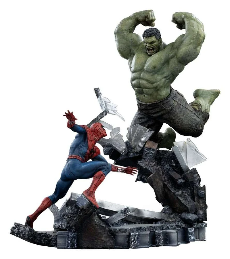 Marvel Comics Art Scale Statue 1/10 Spider-Man vs Hulk 38 cm
