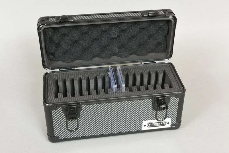 Evoretro förvaringsbox för samlarkort med plats för 15 slabs, grå, 33,9 x 13,4 cm