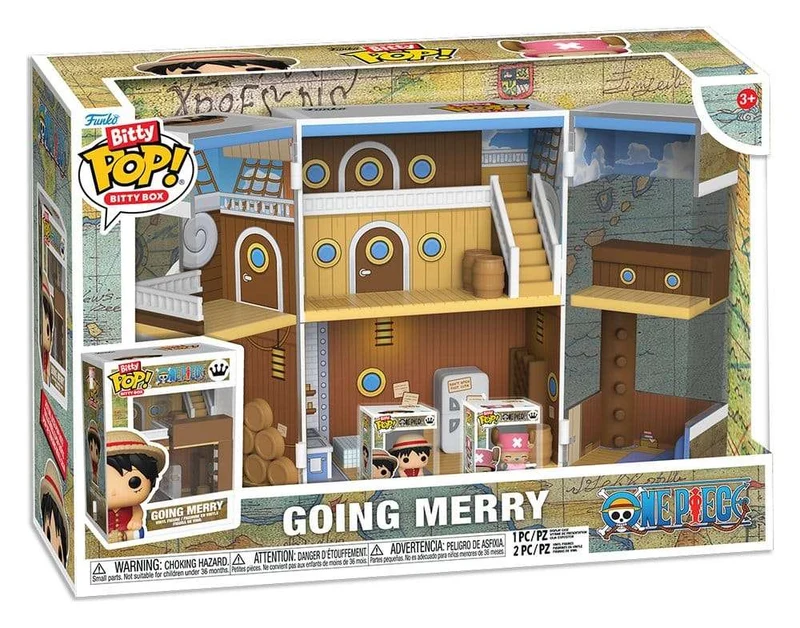 One Piece Bitty POP! Bitty Box Display med 2 vinylfigurer Going Merry