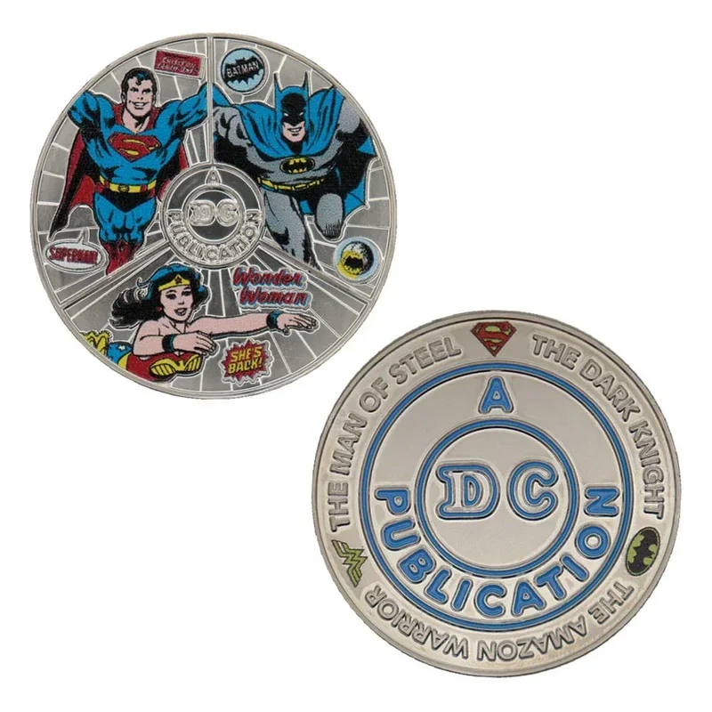 DC Comics Samlarmynt med Wonder Woman, Superman och Batman