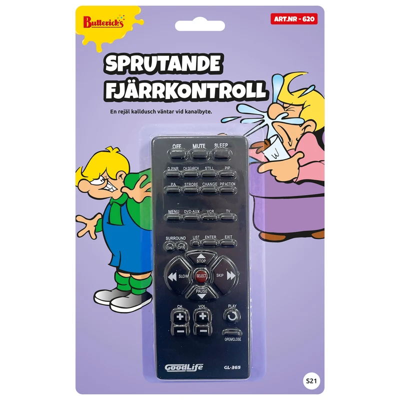 Sprutande fjärrkontroll