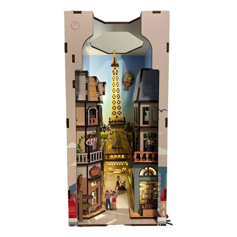 Paris Tiny Adventures Bokhylla Mini Diorama 23 cm