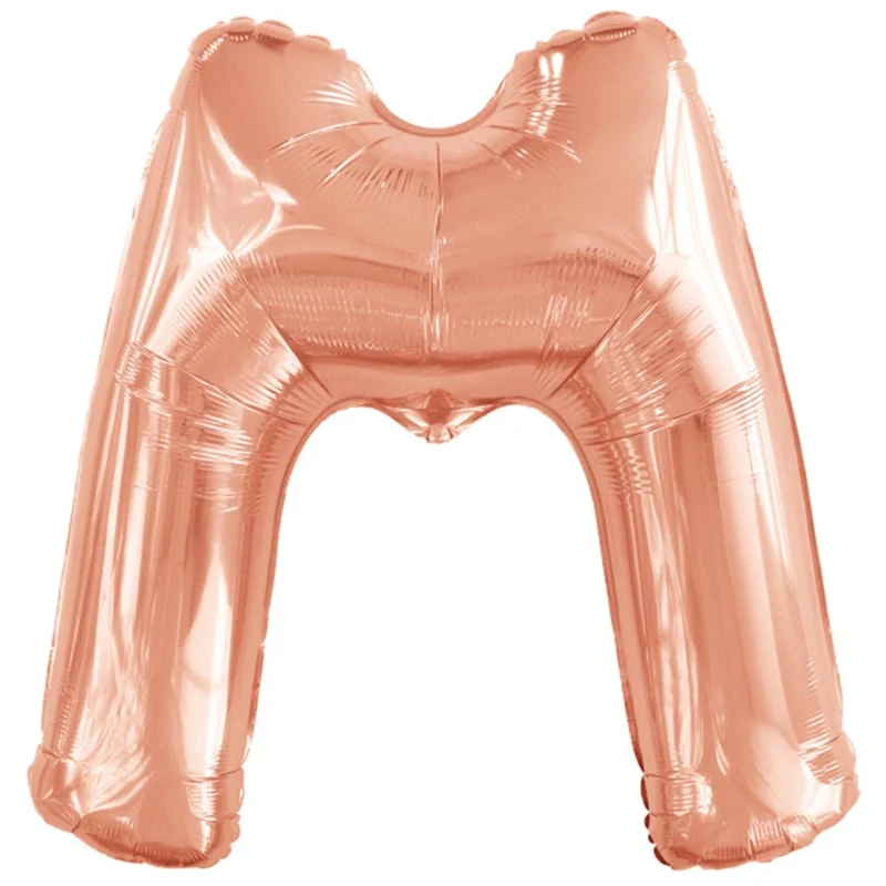 Folieballong, bokstav rosé M 86 cm