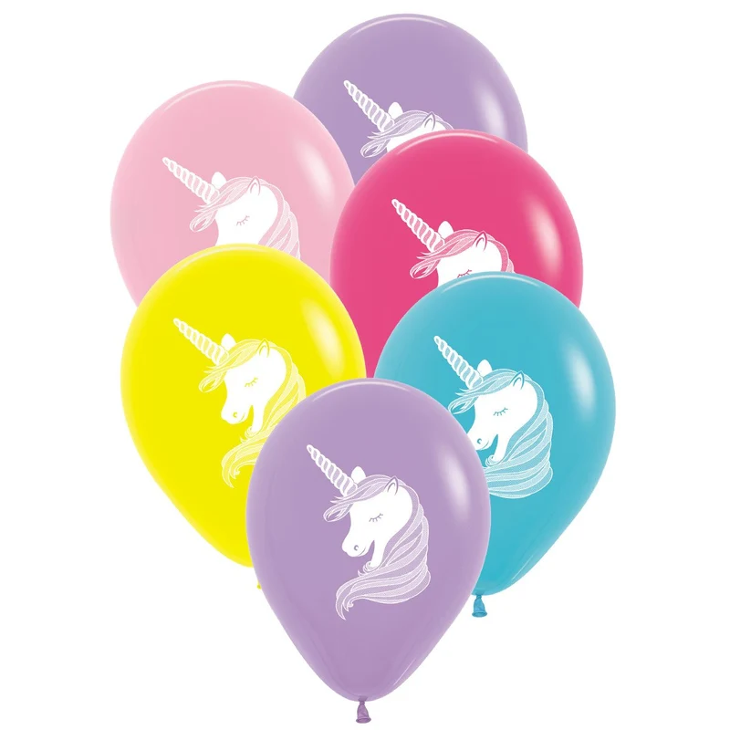 Ballonger, enhörning 6 st