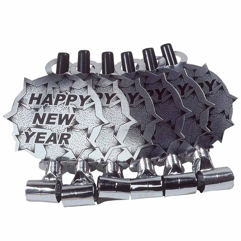 Blåsormar, happy new year silver 6 st