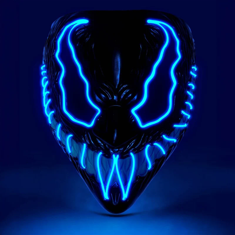 LED-mask, monster blå