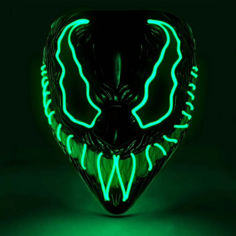 LED-mask, monster grön