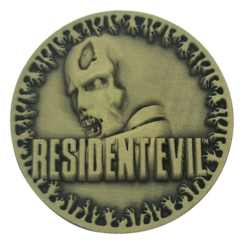 Resident Evil Collectable Coin 30th Anniversary Antique Brass samlarmynt