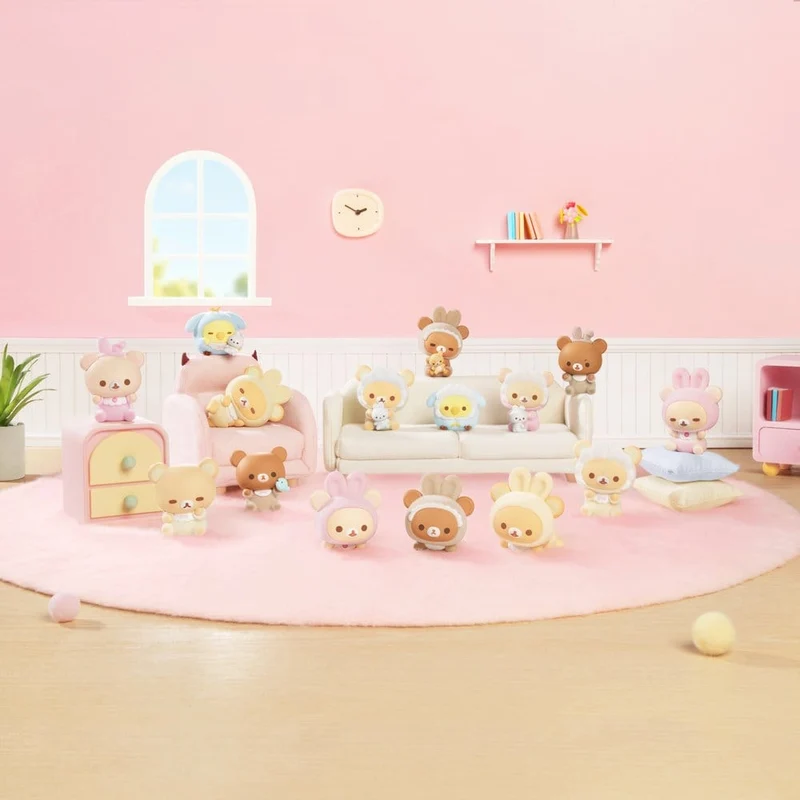 Rilakkuma Nuonuo Baby Series blind box minifigurer Cubby Face display (4)