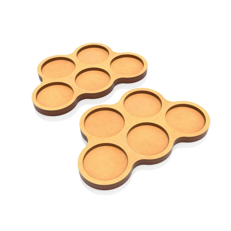 MDF Movement Trays - Skirmish 28,5mm - 5 slot 2-pack